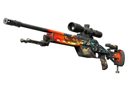 StatTrak™ SSG 08 | Dragonfire (Well-Worn)